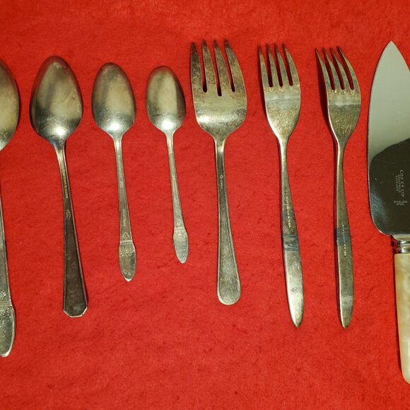 Vintage Silver Spoon & Fork, Cutlery Lot - England - Picture 3 of 5